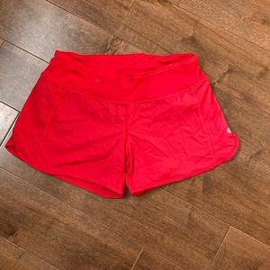 Lululemon shorts, red, size 4